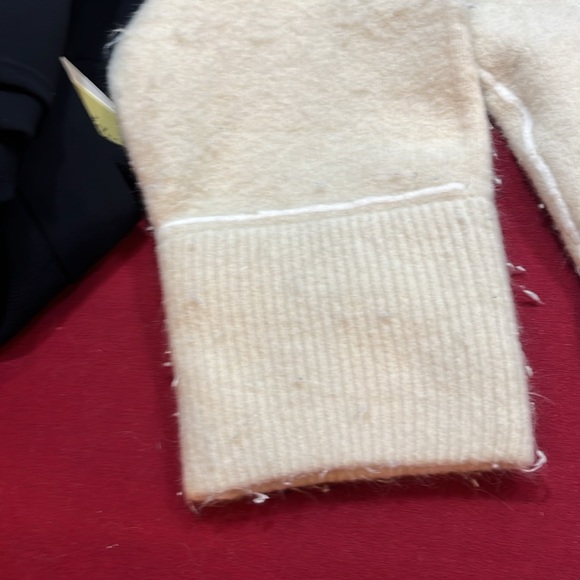 ZARA heavy soft IVORY knit SWEATER PIPING boxy slouchy wool acrylic crew neck Lg - Picture 15 of 15